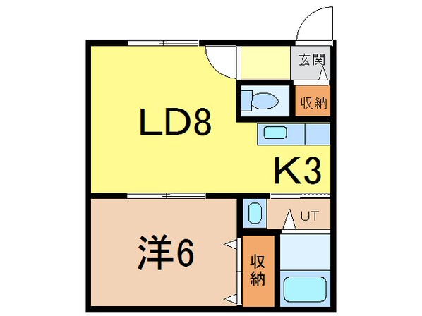 ダイヤハイツ神楽６．１２の物件間取画像